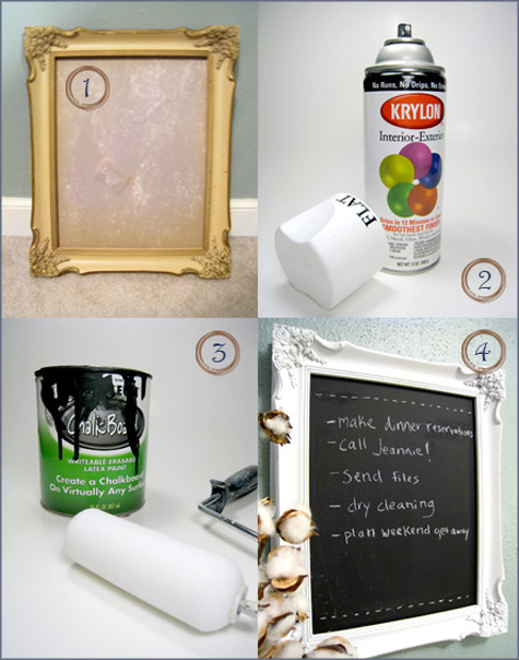 Chalkboard Frame DIY Before & After