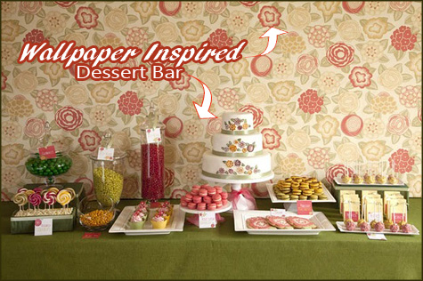 {Floral Inspiration} for a Pink & Sage Dessert Buffet