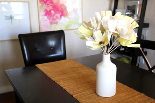 West Elm Paper Flowers | PepperDesignBlog.com