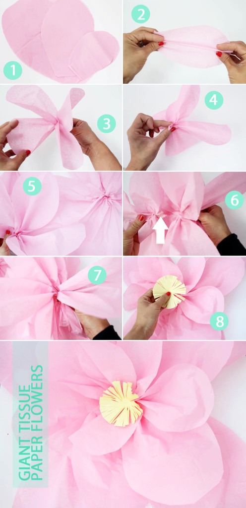 how to make giant tissue paper flowers