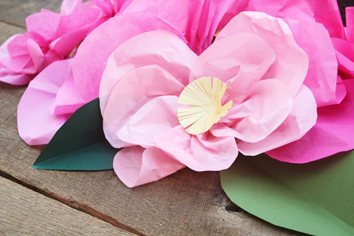 how to make giant tissue paper flowers