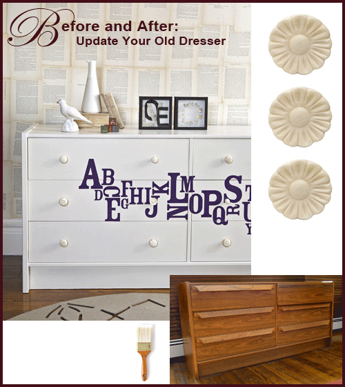 Before & After: Updating an Old Dresser!