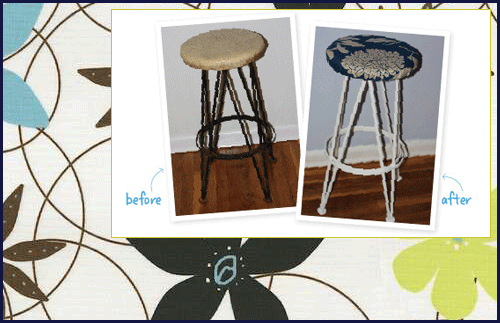 Before & After Bar Stool Makeover!