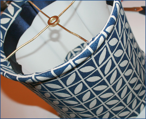 DIY Navy Custom Lampshade 2