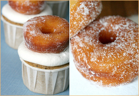 Doughnut + Coffee Cupcakes