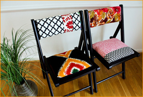 Before & After: Fabric Folding Chair