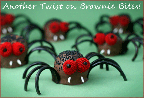 Spider Brownie Bites PNG