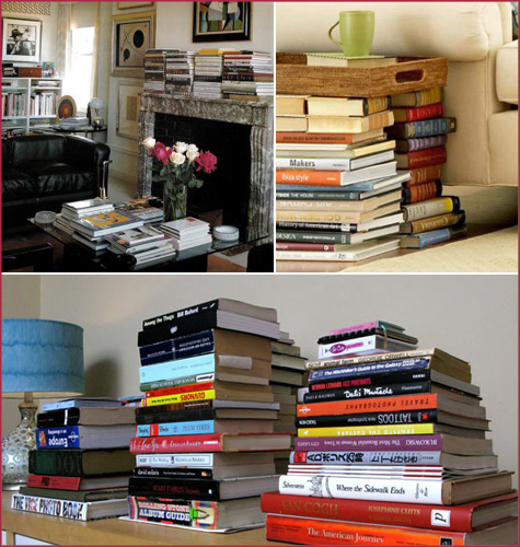 Display Stacked Books 4