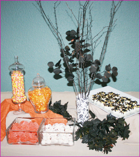 Halloween Inspiration Recap & Dessert Appetizer Buffet Table