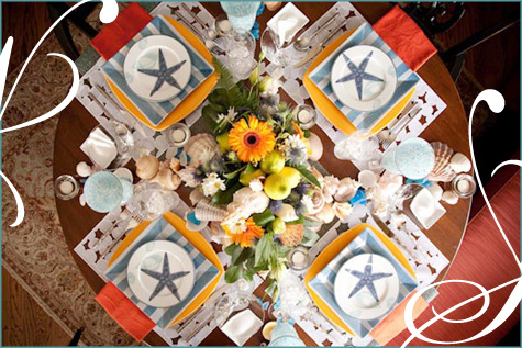 Mediterranean Seaside Tablescape Mediterranean Seaside Tablescape