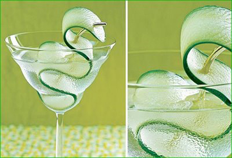 New Year's Eve Cocktail Garnish Silver & Green 