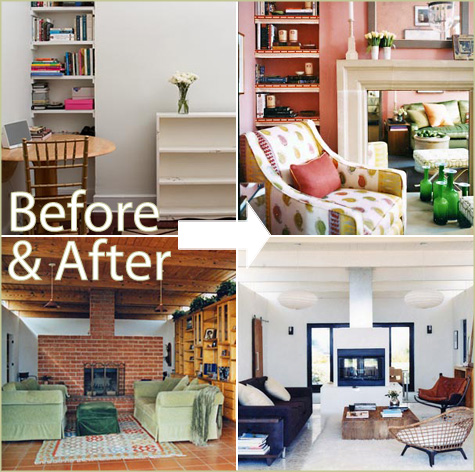 Beautiful Before & After Living Rooms by Habitat Hanalei Interiors