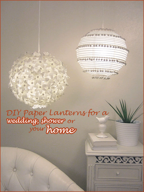 Floral Flower Paper Lanter Refashion Home Party Wedding 2 DIY Handmade