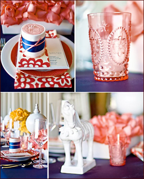 Valentine's Day Inspiration DIY Handmade Modern Red Blue Pink