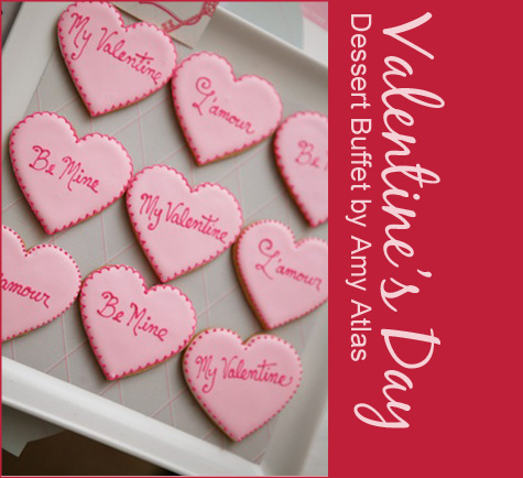 Valentine's Day Dessert Buffet Inspiration: Pink & Red