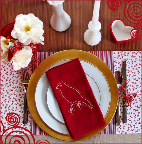 Valentines Day Table Setting. Valentine#39;s Day Giveaway