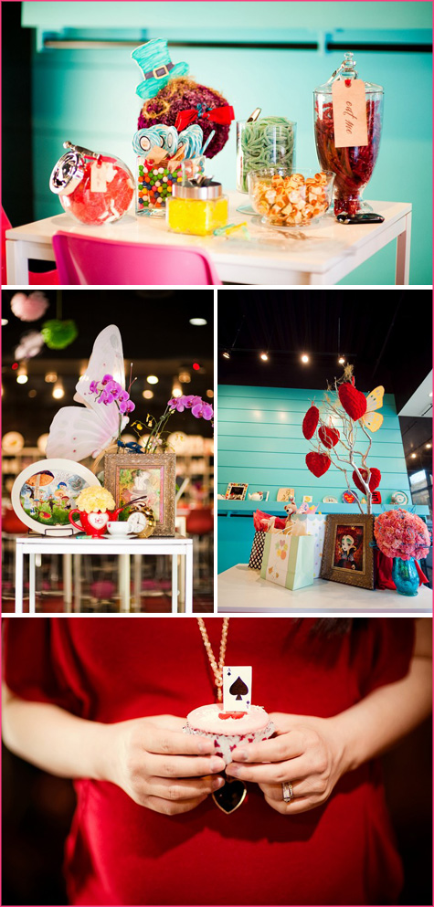 From a dessert bar chock full of delicious Wonderlandinspired treats From a dessert bar chock full of delicious Wonderlandinspired treats