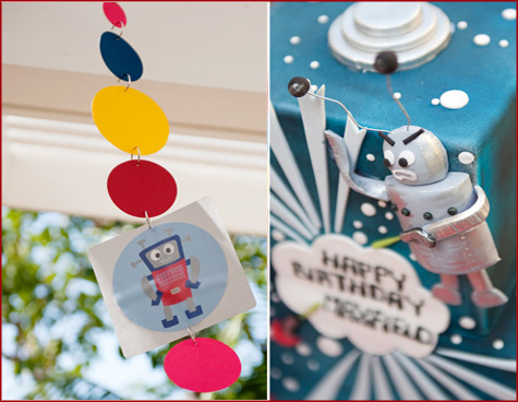 Robot Party, Kids Party DIY Handmade 2