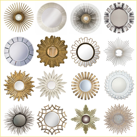 3 Starburst, Sunburst, Sun Mirrors, Round Mirrors, Decorative, Gold, Silver, Geometric, Flower, Home Decor, Decoration