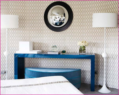 La Dolce Vita Guest Blog Interview - High Gloss Magazing, Mag - Pepper Design Blog - Blue Console