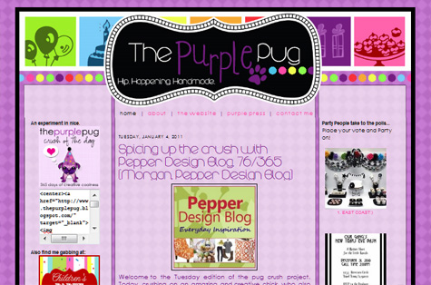 The Purple Pug Guest Blog Interview - Design Crush Project