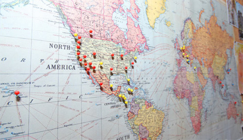 Mapboard - Travels | PepperDesignBlog.com