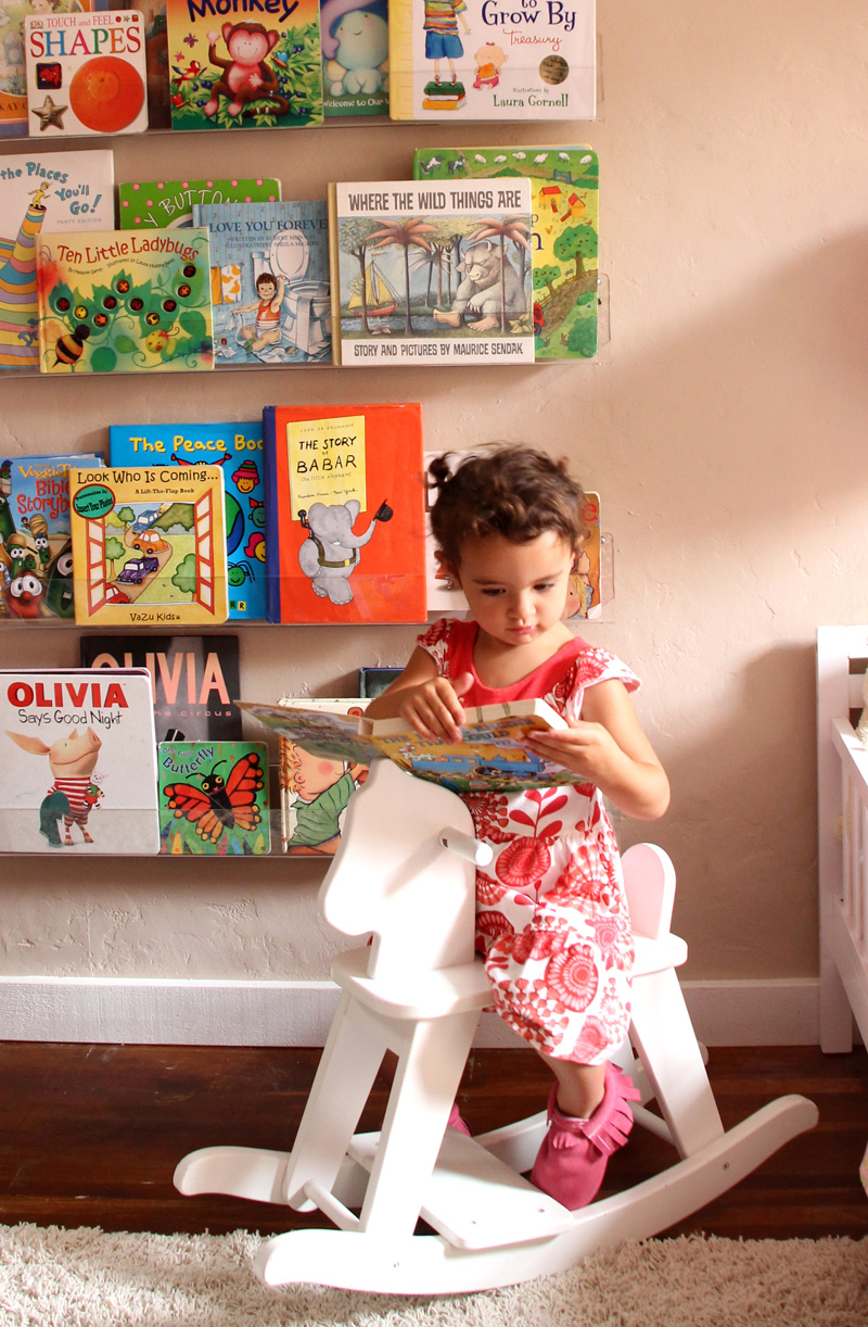 Acrylic Bookshelves Library Wall | PepperDesignBlog.com