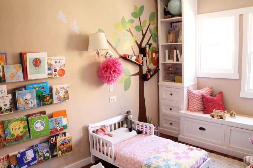 New Nursery Bookshelves | PepperDesignBlog.com