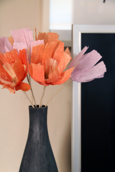 West Elm Paper Flowers | PepperDesignBlog.com