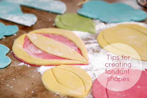 DIY Cake Fondant Tips | Fondant Hot Air Balloons | PepperDesignBlog.com