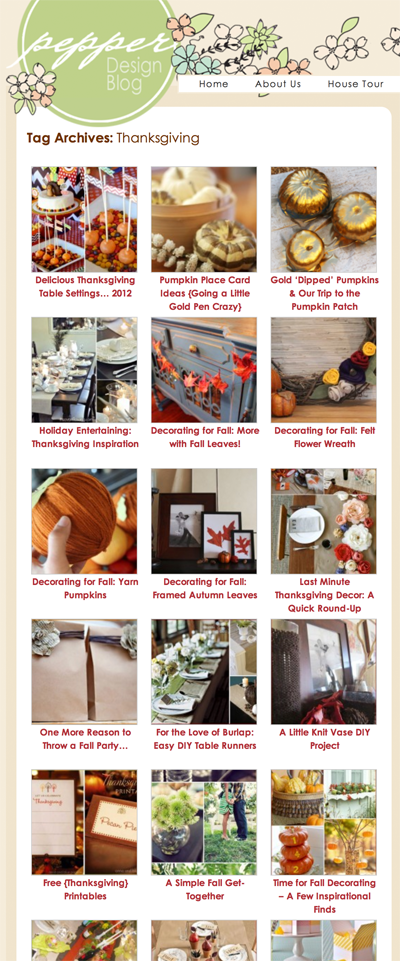 Thanksgiving Ideas | PepperDesignBlog.com