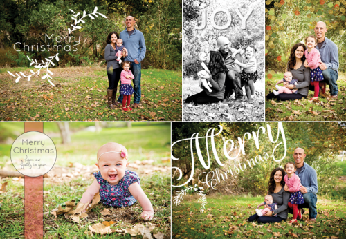 Christmas Card Overlays | DIY Cards | PepperDesignBlog.com