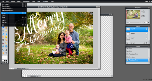 Christmas Card Overlays | DIY Cards | PepperDesignBlog.com