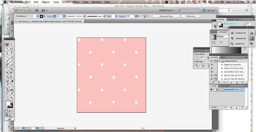 Designing Wallpaper for the Girls' Room in Spoonflower | PepperDesignBlog.com