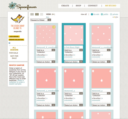 Designing Wallpaper for the Girls' Room in Spoonflower | PepperDesignBlog.com