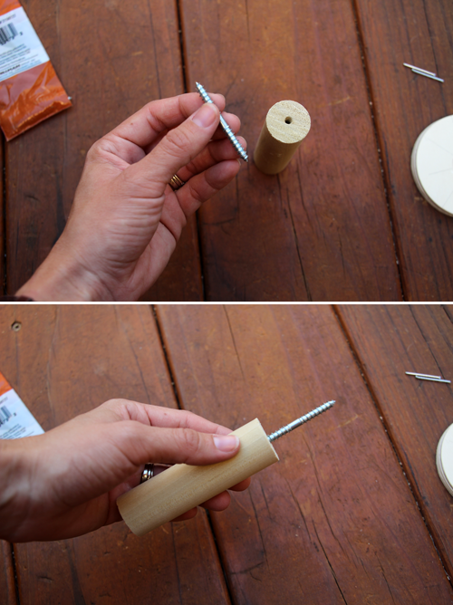 Girls' Room DIY Wooden Circular Wall Hooks | PepperDesignBlog.com