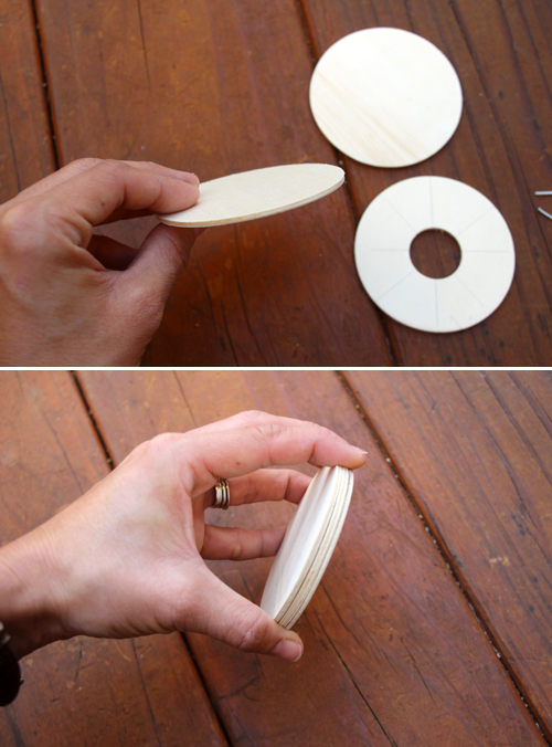 Girls' Room DIY Wooden Circular Wall Hooks | PepperDesignBlog.com