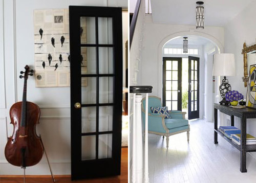 Inspiration: Black French Doors | PepperDesignBlog.com