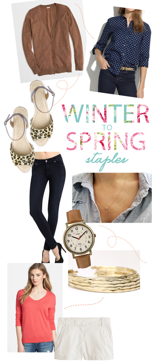 Winter to Spring Wardrobe Staples | PepperDesignBlog.com