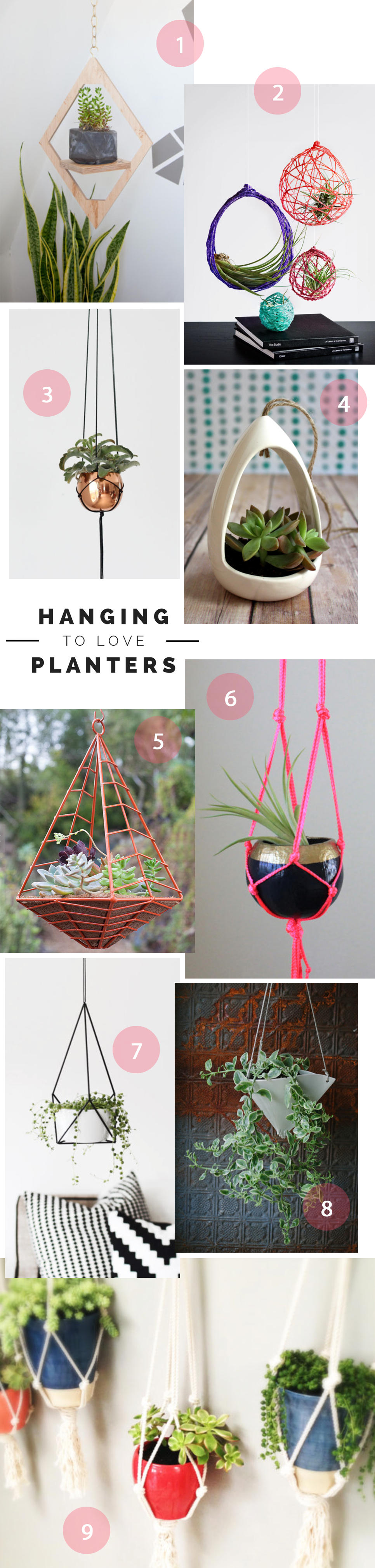 Favorite Hanging Planters Inspiration Board | PepperDesignBlog.com