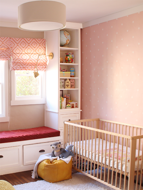 Girls' Room, Nursery Wallpaper Wall | PepperDesignBlog.com