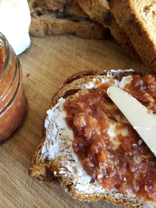 Grilled Goat Cheese & Fig on Raisin Bread | PepperDesignBlog.com