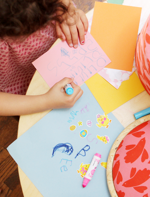 A Maker's Space, Part 1 | Organizing Art Projects for Kids | PepperDesignBlog.com