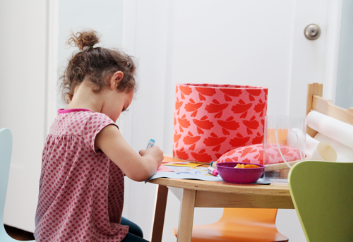 A Maker's Space, Part 1 | Organizing Art Projects for Kids | PepperDesignBlog.com