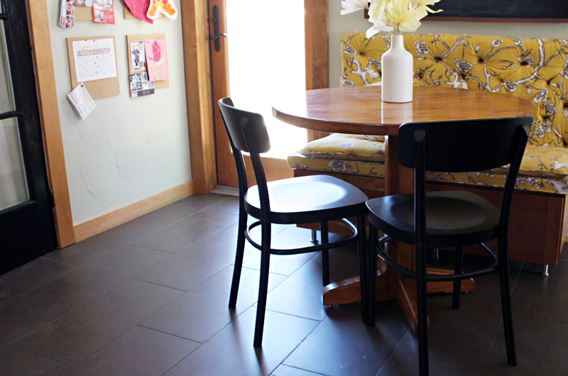A New Black *Ikea* Chair for the Kitchen Breakfast Nook | PepperDesignBlog.com