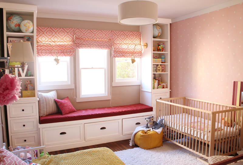 Pink Nursery/Girls' Room | PepperDesignBlog.com