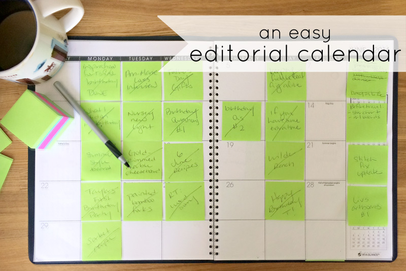 Blogging Editorial Calendar | PepperDesignBlog.com