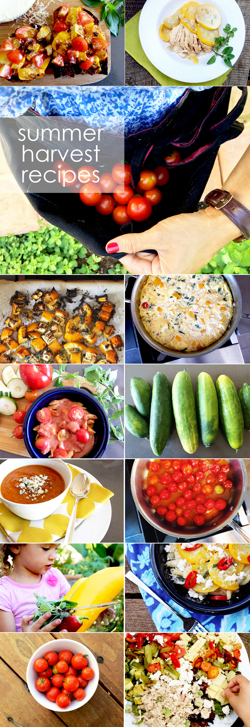 Summer Harvest Recipes | PepperDesignBlog.com