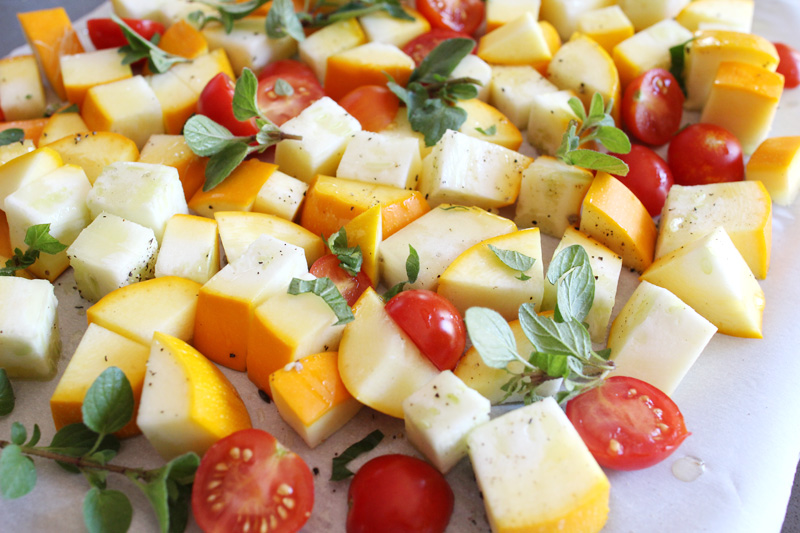 Summer Harvest Recipes | EASY Roasted Squash & Tomato Soup | PepperDesignBlog.com