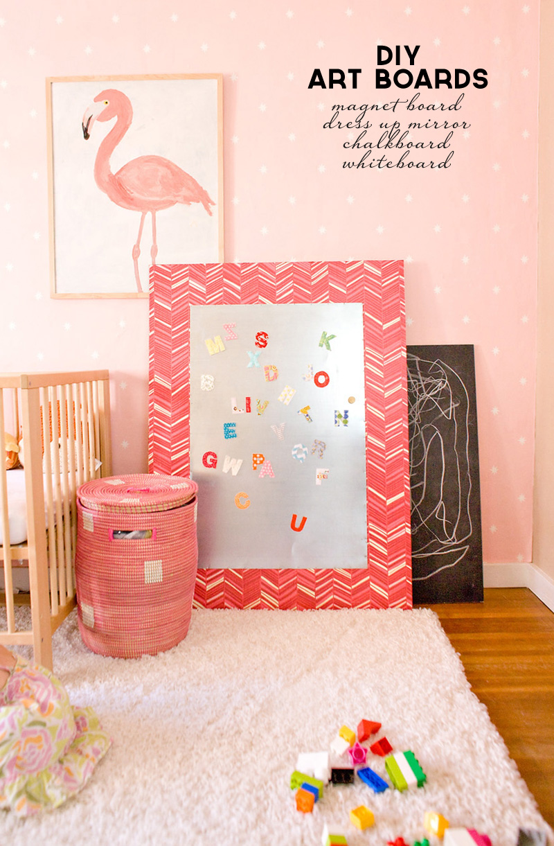 Building Art Boards | Chalkboard, Whiteboard, Magnet Board, Dress Up Mirror | PepperDesignBlog.com